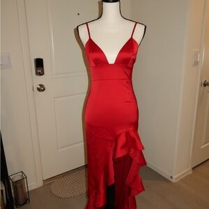 Elegant Red Evening Dress